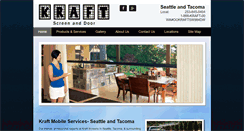 Desktop Screenshot of kraftscreenswa.com